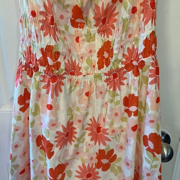 Sabo Skirt Yasmin Dress Pink Red Floral Size XL - Picture 7 of 12